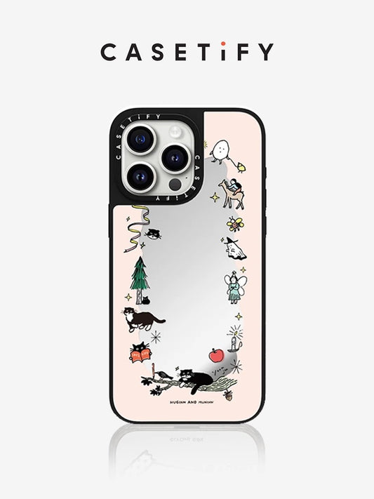 CASETiFY artist co-branded children suitable for iPhone15/14/13/Plus/Pro/Max mirror phone case